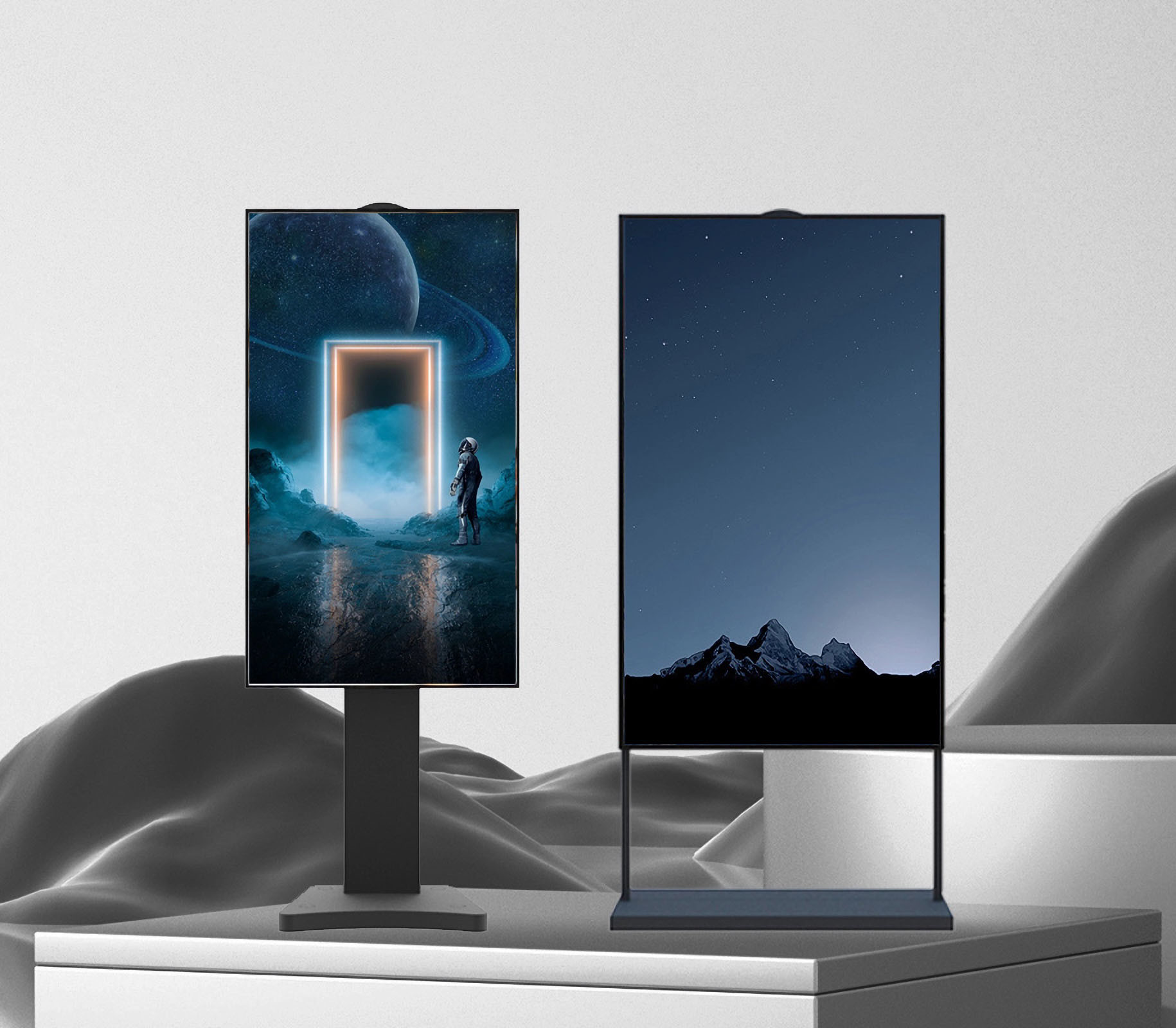 Customized IP66 Outdoor Lcd Display Panel 65" Ultra High Brightness 2500 Nits