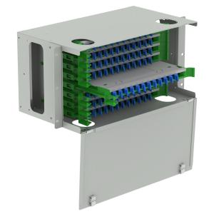 Wholesale 96 Ports Optic Fiber Distribution Patchpanel for Sub Optic Distribution Frame in White from china suppliers