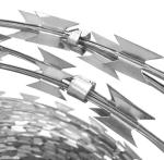 Bto-22 Military Galvanized Concertina Razor Wire Fence Cross
