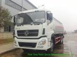 DFAC 24000Liters Heavy Oil / Liquid Tank Truck , Mobile Diesel Fuel Bowser