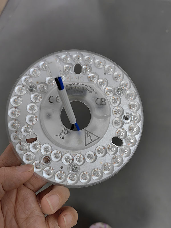 LED ceiling fan light replacement: new products: dia125mm single color 2700K , CE ROHS ERP certification approved