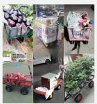 14.6 Lbs Garden Wagon Cart Steel Frame For Heavy Duty
