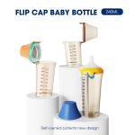 240ml Newborn Formula Flip Cap Baby Bottle PPSU Wide Neck BPA Free