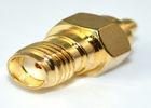 Brass MMCX RF Coaxial Connectors SMA Female To MMCX Male Adapter