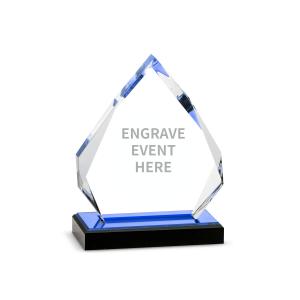 Wholesale 6'' Clear Diamond Acrylic Recognition Awards Trophy Plaque Customized Engraving from china suppliers