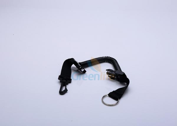 Quality Bungee Swimming Quick Release Coil Lanyard Tether 1.2M Coil Abrasion Resistant for sale