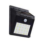 Black Solar Powered LED Wall Light 30 55 20 10 LEDs , LED Garden Wall Lights