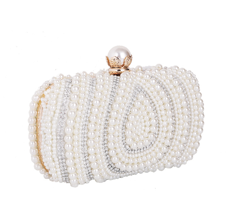 Custom Logo Avaliable Ladies Top Beaded Rhinestone Clutch for Beach Party Bridal Bags