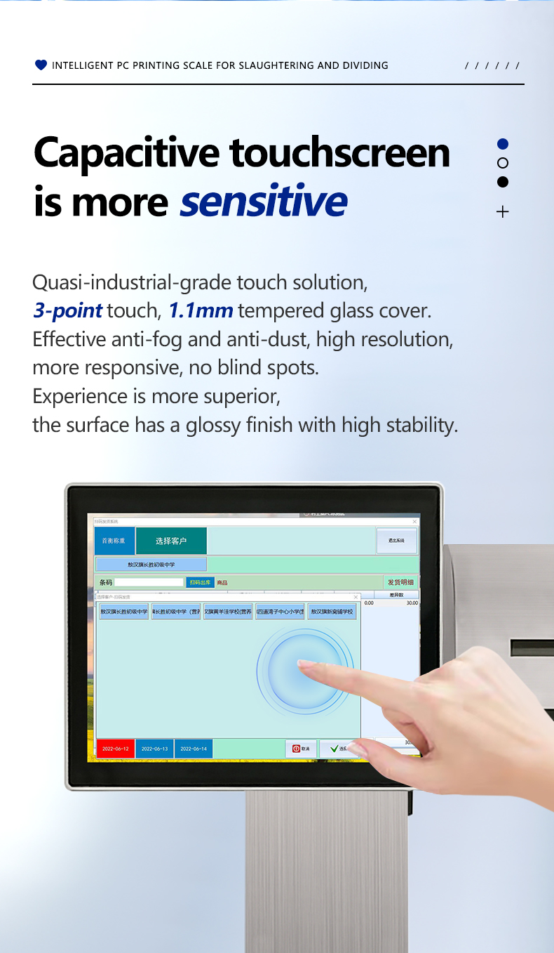 12V/5A SOHE 30KG 450*600mm Windows System Smart Weighing Scale with Weight Function