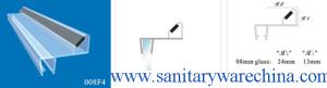 Wholesale Sealing Strips/waterproof magnetic strips/shower door seals/PVC Magnetic Seal 008F4 from china suppliers