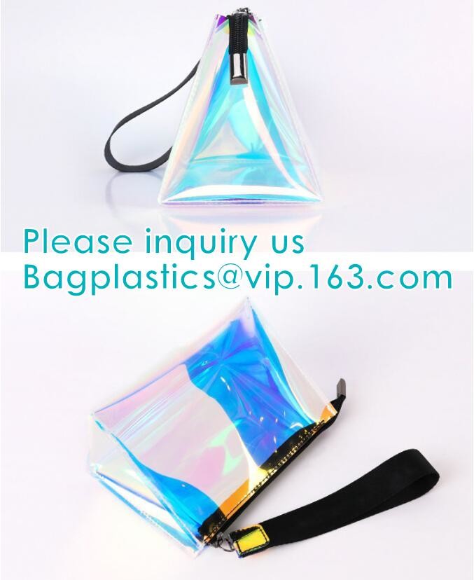 Custom Logo Shiny Holographic Cosmetic Bag Sets,Cosmetic Makeup Bag,Cosmetic Bag Travel,Fashion Accessories Holographic