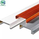 White Suspended Aluminium Strip Ceiling Interior Decoration 100mm 150mm 200mm