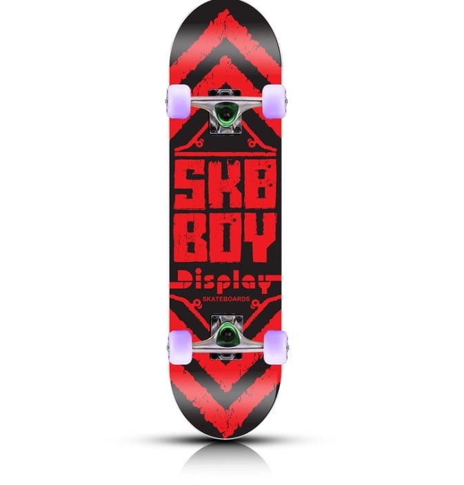 31.6inch Green Decks Complete Skateboards Street Skate With 7 Layer Chinese Maple
