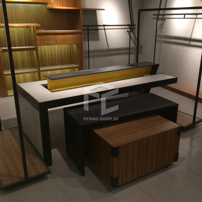 Acrylic Clothing Display Rack Garment Store Interior Display Furniture