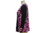 Romantic Long Sleeve Floral T Shirt Top , Full Sleeves T Shirts For Womens