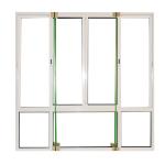 Simple European Style White Aluminium Sliding Windows For Residential