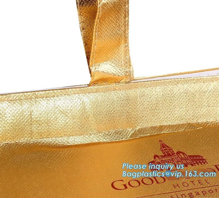 Newest promotional pp laminated non woven thermal lunch bags, Cheap Price Tote Shopping Non Woven Bag, bagease, package