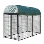 4ftx6ftx6ft Outdoor Dog Kennel Heavy Duty Dog Cage Pet House Galvanized Steel