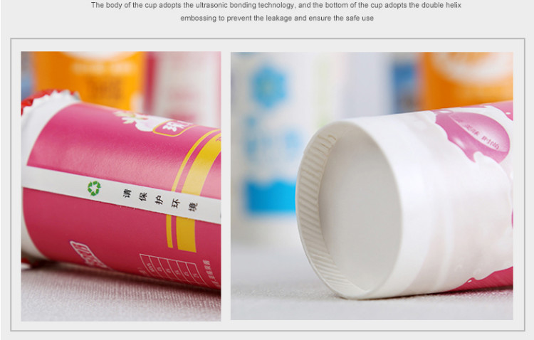 7 Oz Disposable Yogurt Paper Cup Eco Friendly 70mm OD 7.5g Weight