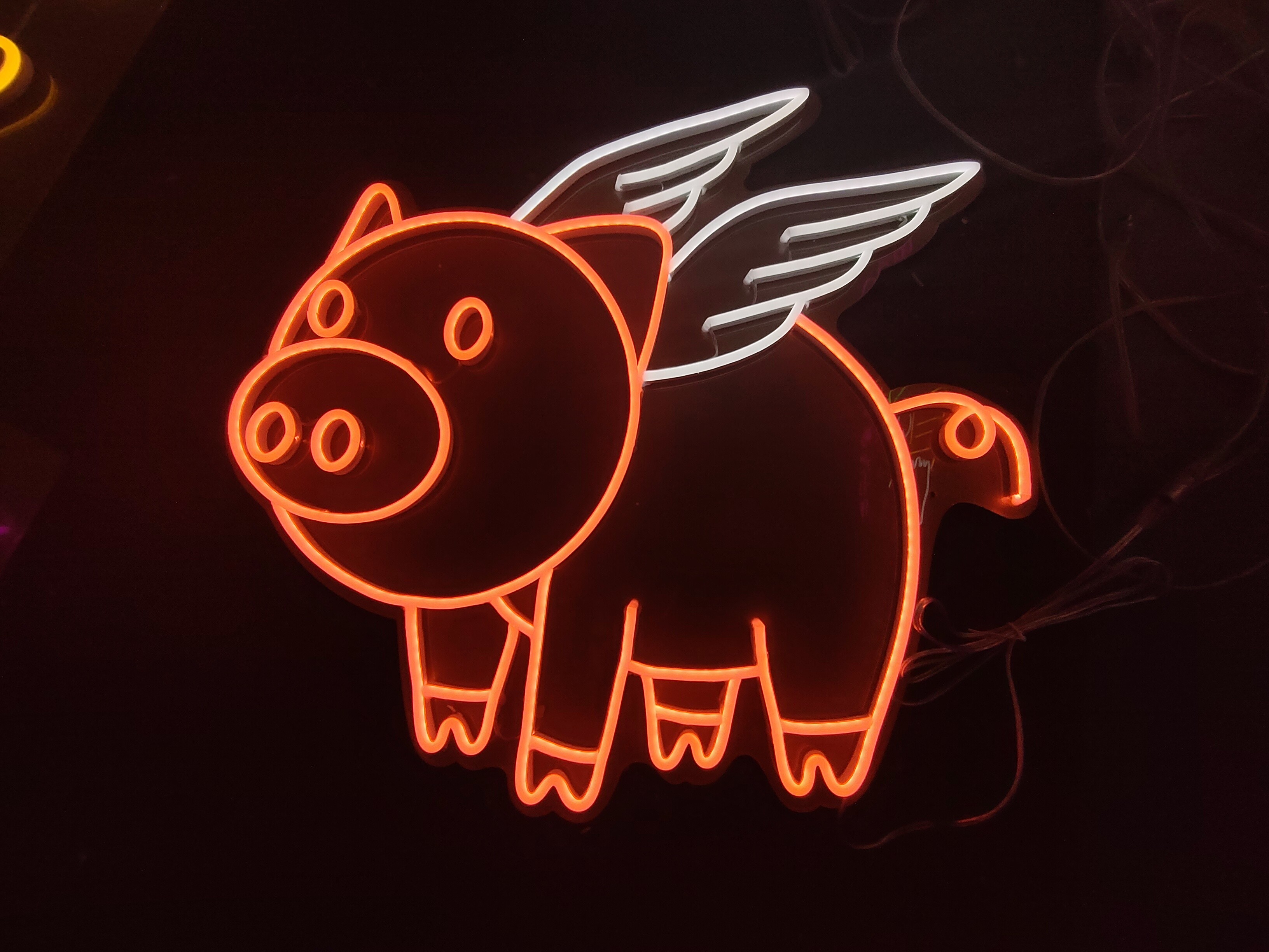 Pig neon sign kids Girls Mencave Halloween lighting pig neon sign