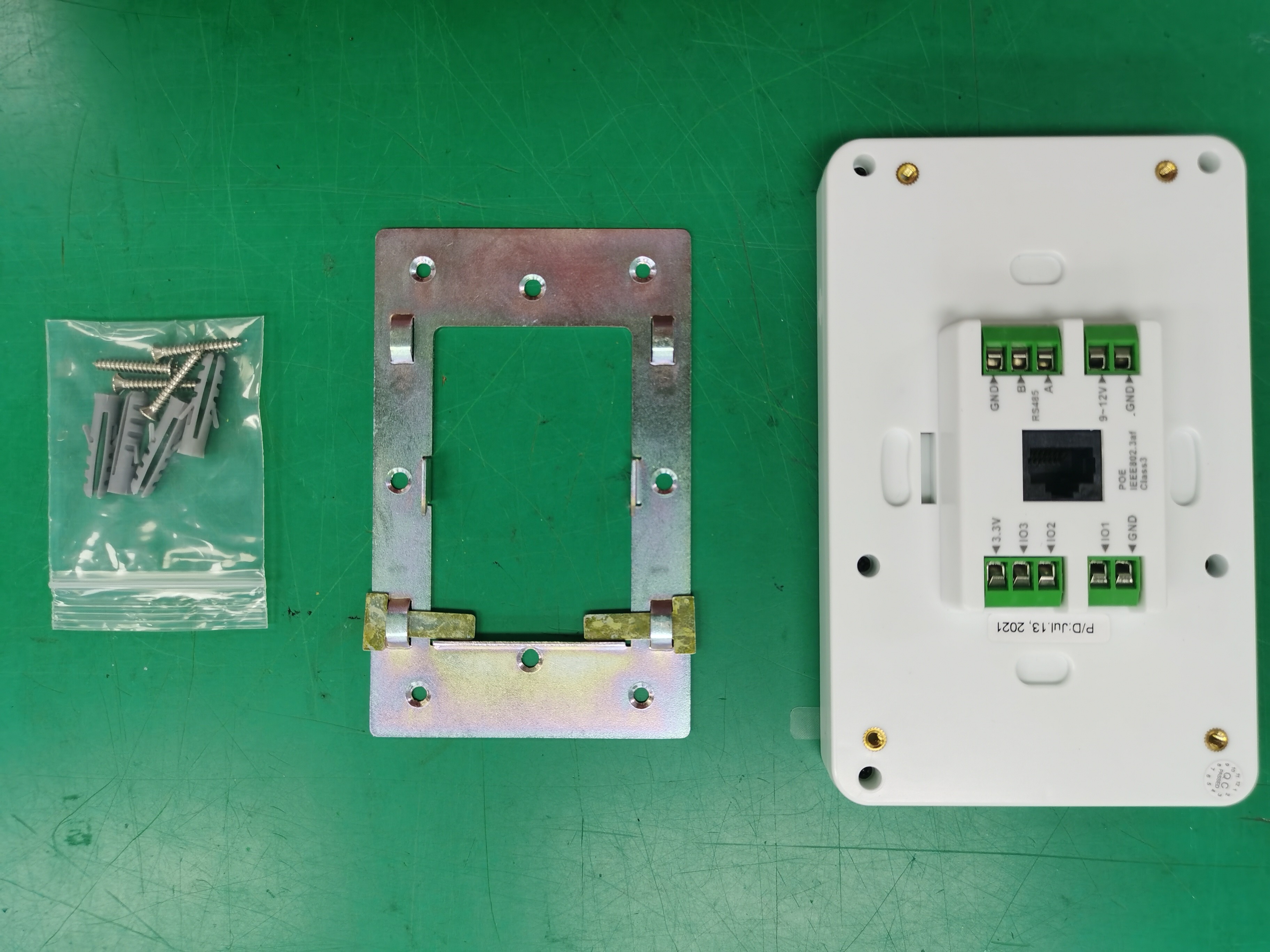White Color 5 Inch OEM Industrial POE Tablet Small Wall Mount Touch Screen with RJ45 Ethernet NFC Module Serial Port