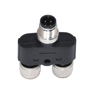 Wholesale 4 Pin Pa66 M12 Male Female Assembly Connector A Code Y Type PA GF from china suppliers