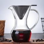 Eco - Friendly Glass Pour Over Coffee Maker Carafe Coffee Dripper Brewer Pot