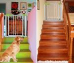 Unique Door baby security gate / Child Safety Gates For Stairs Green