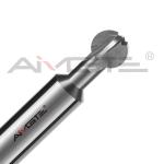 H6 Custom End Mill 4xD 6xD Carbide Lollipop Cutter With Coating