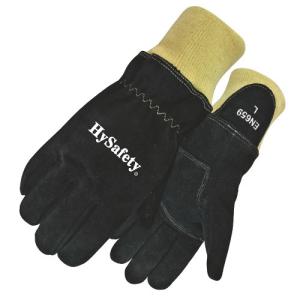 Wholesale Cowsplit Kevalr Wristlet Fireman Gloves Heat Resistance Classic High Protection from china suppliers