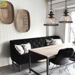 E26 Clear Hardware Glass Nordic Pendant Light For Hotel / Living Room / Bedroom