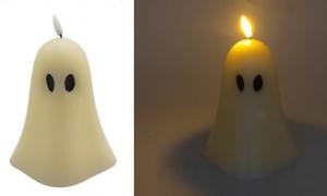 Wholesale 3D Flame Wax LED Ghost Light 1 LED On Off 10.5*10.8*15(18)Cm 3AAA Battery 420g from china suppliers