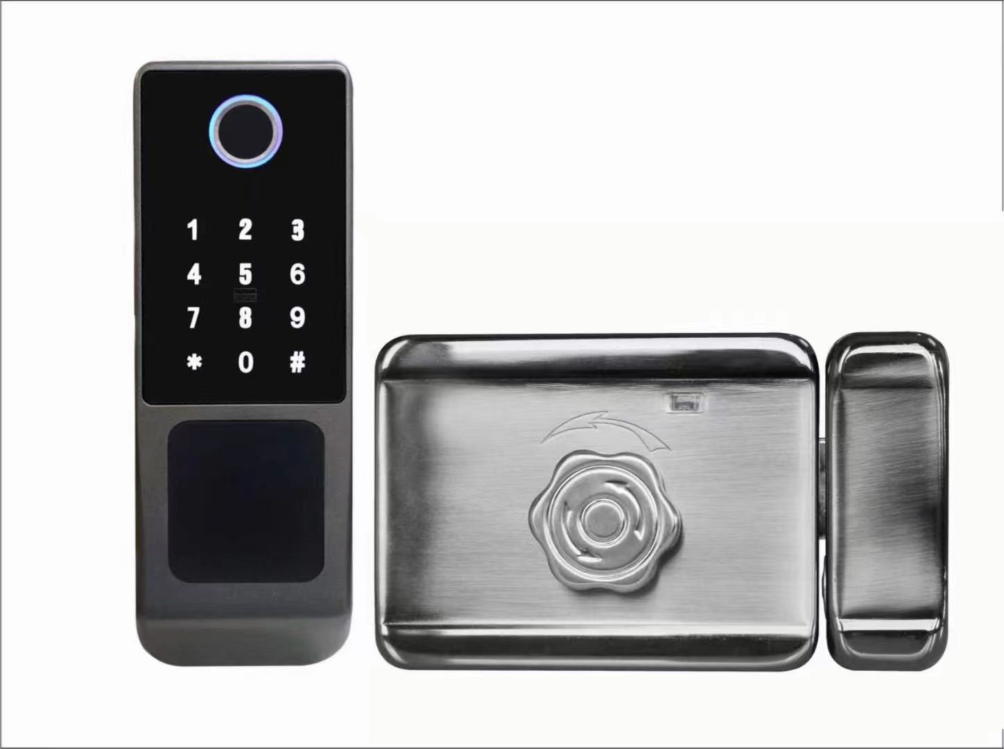 IP65 TTlock Bluetooth Controlled Door Lock Biometric Finger Print