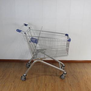 Wholesale 125L Retail Galvanized European Market Supermarket Shopping Trolley from china suppliers