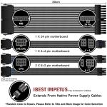 Hot Selling Arc Cable Cotton Sleeved Computer PC ATX Used Male to Female