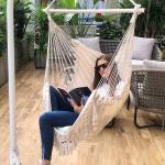 Garden Hanging Wooden Swing Chair