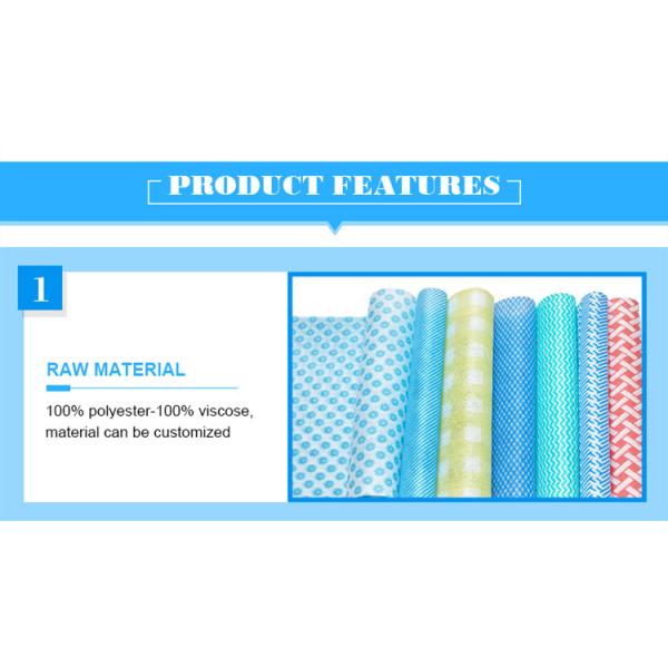 Viscose Polyester 50gsm Mesh Washable Kitchen Wipes