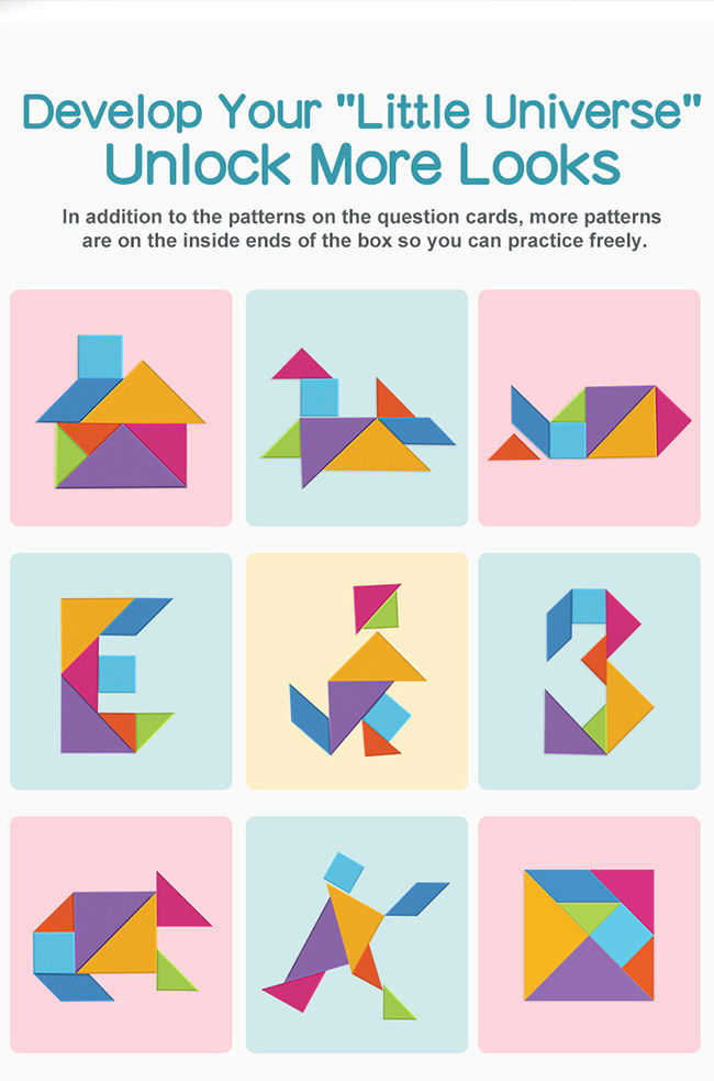 Level Up Magnetic Wooden Tangram Puzzle Educational Games And Puzzles Physical Development 11
