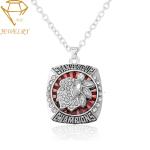 Engraved 18k Softball Custom Necklace Pendant