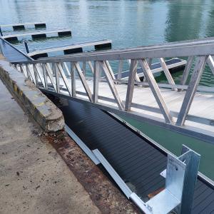 Wholesale High Quality Marine Grade 6061 T6 Aluminum Gangway Used Marina Dock Ramps Yacht With Handrail from china suppliers