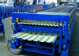 Wholesale 12000kg Plc 80mm Double Layer Roll Forming Machine For Metal Roofing from china suppliers