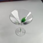 Customized Hand-blow Clear Red Wine Glass Martini Glass For Party
