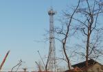 Steel Tubular Communication Antenna Tower , 4 Legged Outdoor Antenna Tower