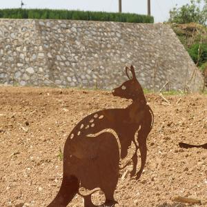 Wholesale Opossum Shape Corten Steel Garden Metal Decorations With Low Maintenance from china suppliers