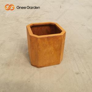 Wholesale Outdoor Garden Landscape Corten Steel Planter Box Rustic Weathering Resistant from china suppliers