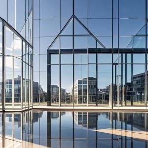 Wholesale Waterproof Soundproof Tempered Glass Curtain Wall Hurricane Proof For Standard Plane from china suppliers