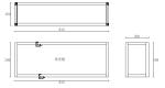 SGS Living Room Decro Aluminum Wall Shelf Combination