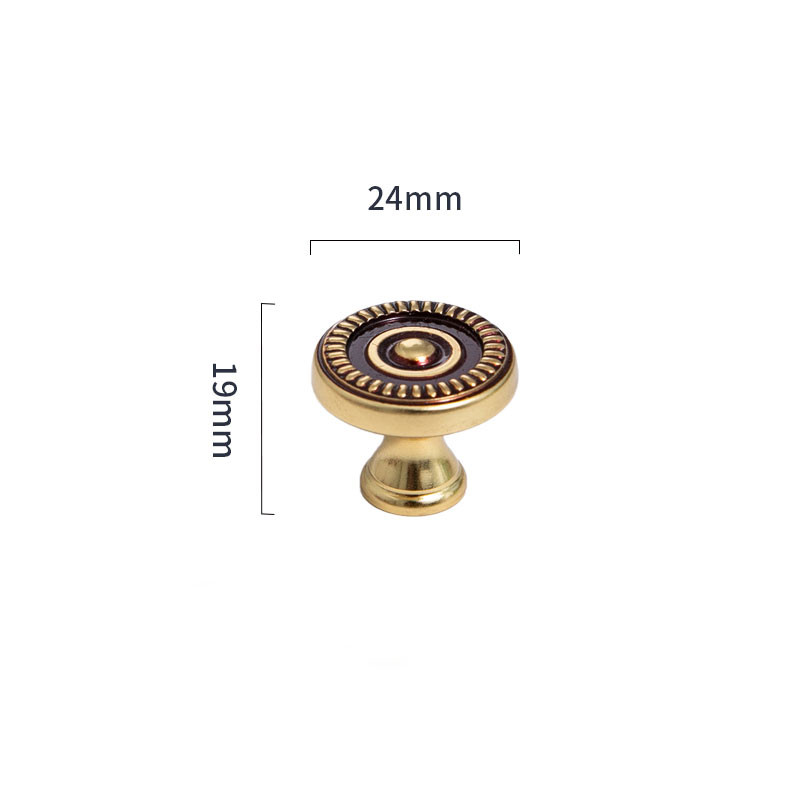 28*22mm Vintage Brass Cabinet Handles Brass Kitchen Cabinet Handle Door Pulls