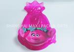 Food Grade Pink Cotton Plastic Candy Containers For Party Favors Customized