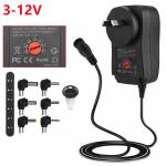 30W Power Supply Universal Adapter Adjustable AC To DC 3V/4.5V/6V/7.5V/9V/12V 1